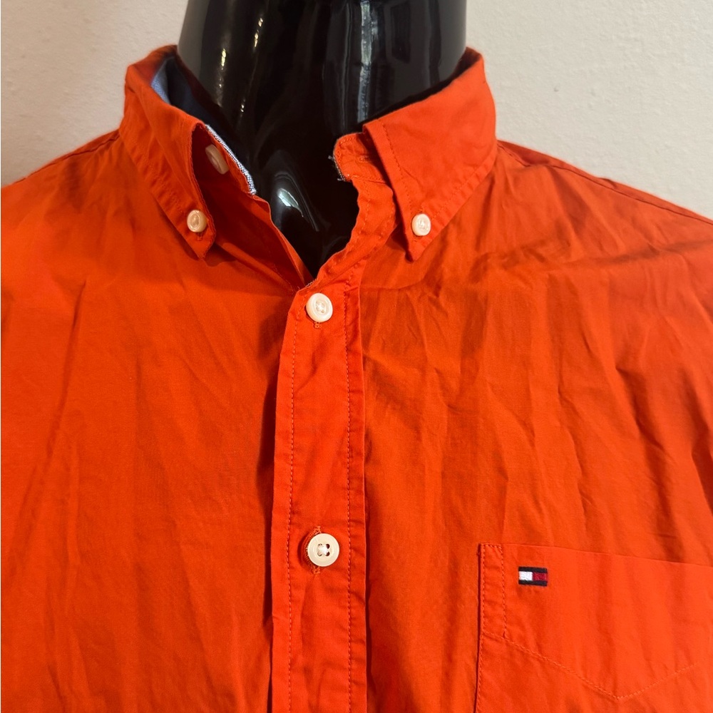 Tommy Hilfiger Bright Orange Shirt